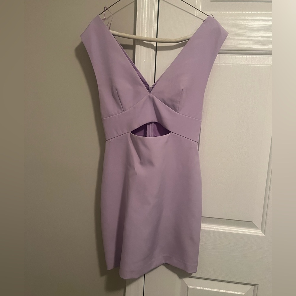 Purple sleeveless dress